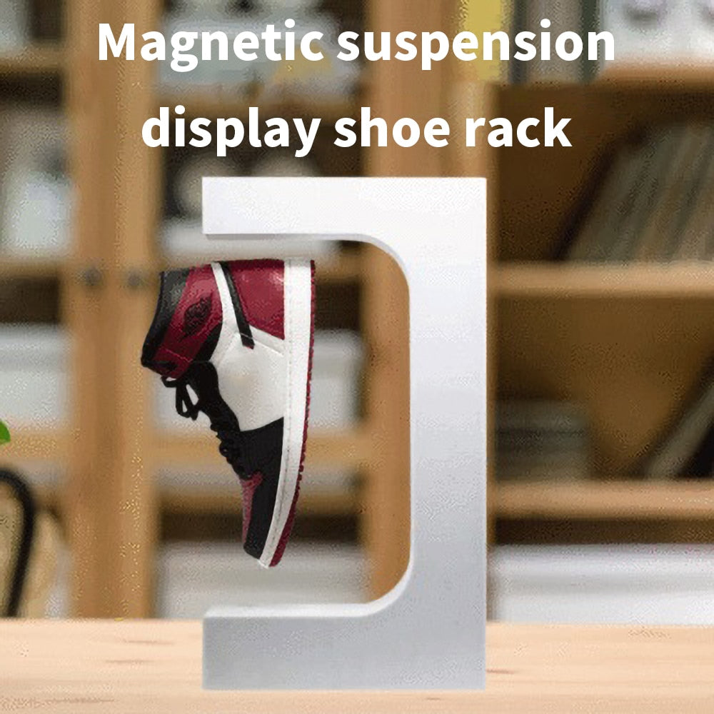 Magnetic Levitation Floating Shoe Display Sneaker Stand  Adjustable Shoe Promotion Rack Store Advertising Sample Suspended