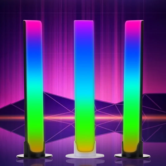 RGB Music Sync LED Light Bar With Built-in Microphone Sound Pickup Rhythm